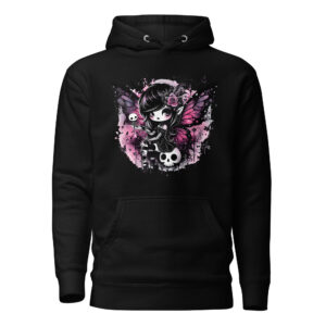 Sweat à Capuche Phoenix Design France – Gothic Fée des Ombres.