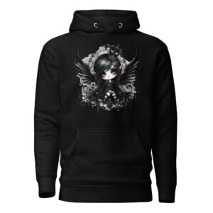 Sweat à Capuche Phoenix Design France – Gothic Fée des Ténèbres.