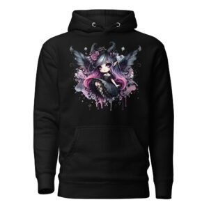 Sweat à Capuche Phoenix Design France – Gothic Fée Enchanteresse.