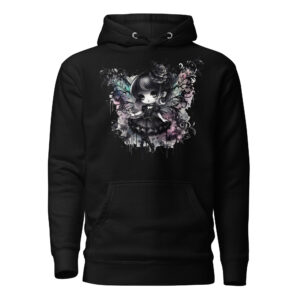 Sweat à Capuche Phoenix Design France – Gothic Fée des Jardins Maudits.