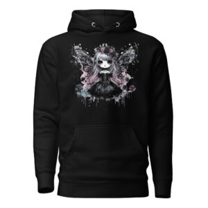 Sweat à Capuche Phoenix Design France – Gothic Fée Mélancolie.