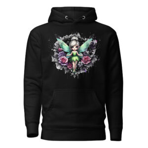 Sweat à Capuche Phoenix Design France – Gothic Fée des Roses.