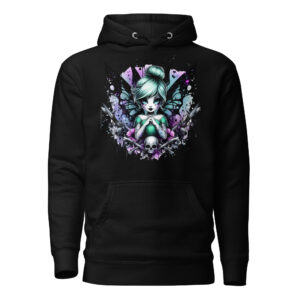 Sweat à Capuche Phoenix Design France – Gothic Fée Démoniaque.