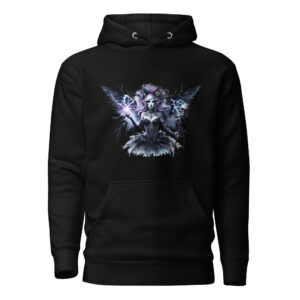 Sweat à Capuche Phoenix Design France – Gothic Fée Guerrière.