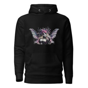 Sweat à Capuche Phoenix Design France – Gothic Fée Couronnée.