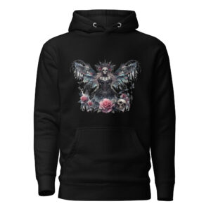Sweat à Capuche Phoenix Design France – Gothic Fée Malefica.