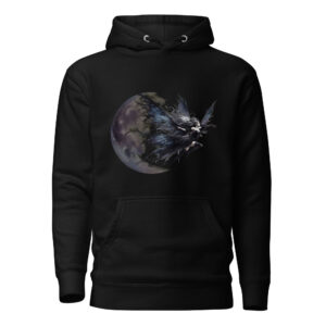 Sweat à Capuche Phoenix Design France – Gothic Fée Nocturna.