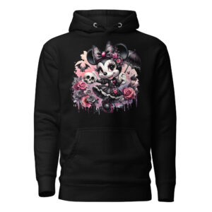 Sweat à Capuche Phoenix Design France – Minnie Sang & Pétales.