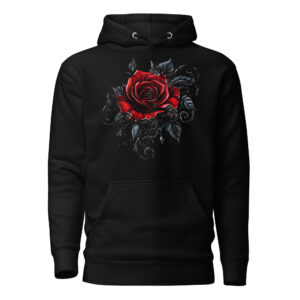 Sweat à Capuche Phoenix Design France – Rose du Cœur Brisé
