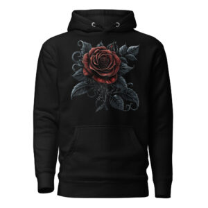 Sweat à Capuche Phoenix Design France – Rose de la Beauté Mourante