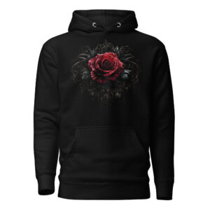 Sweat à Capuche Phoenix Design France – Rose de l'Ombre Féerique