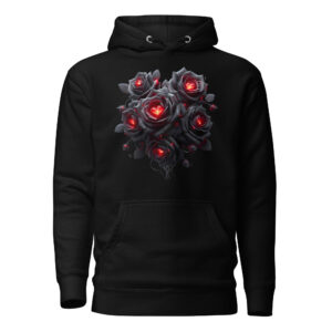 Sweat à Capuche Phoenix Design France – Rose de la Nuit Infinie