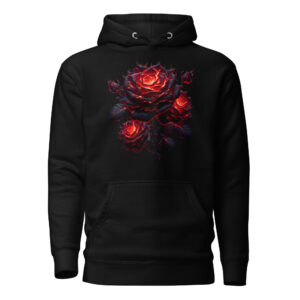 Sweat à Capuche Phoenix Design France – Rose de la Couronne Brisée