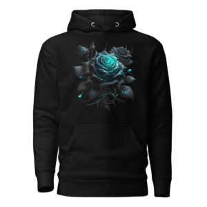 Sweat à Capuche Phoenix Design France – Rose de la Séduction Sombre