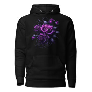Sweat à Capuche Phoenix Design France – Rose de la Pétale Qui Saigne
