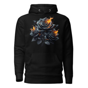 Sweat à Capuche Phoenix Design France – Rose du Cimetière Fleuri