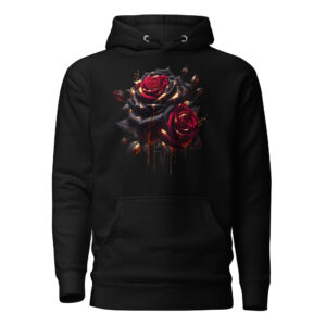 Sweat à Capuche Phoenix Design France – Rose de la Magie Noire