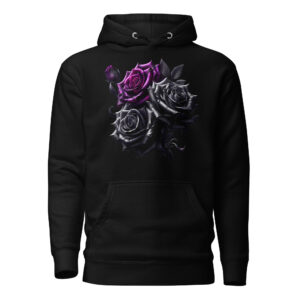 Sweat à Capuche Phoenix Design France – Rose de la Tentation Obscure