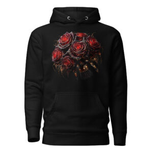 Sweat à Capuche Phoenix Design France – Rose de la Pluie Noire