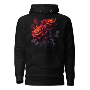 Sweat à Capuche Phoenix Design France – Rose du Cœur Exsangue