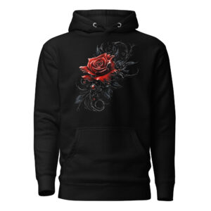 Sweat à Capuche Phoenix Design France – Rose de l'Oubli Doux