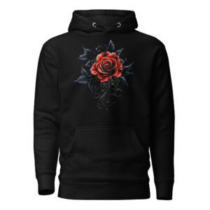 Sweat à Capuche Phoenix Design France – Rose de l'Âme Prisonnière