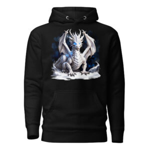 Sweat à Capuche Phoenix Design France – Dragon de la Grâce Glacée