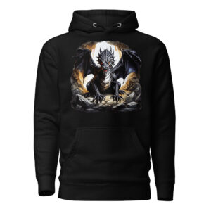 Sweat à Capuche Phoenix Design France – Dragon des Runes Dorées