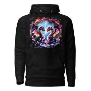 Sweat à Capuche Phoenix Design France – Dragon de la Beauté Rose