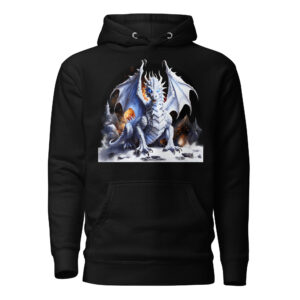 Sweat à Capuche Phoenix Design France – Dragon du Silence Glacial