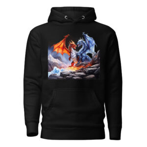 Sweat à Capuche Phoenix Design France – Dragon du Conflit Intérieur