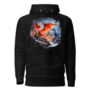 Sweat à Capuche Phoenix Design France – Dragon de la Passion Sauvage