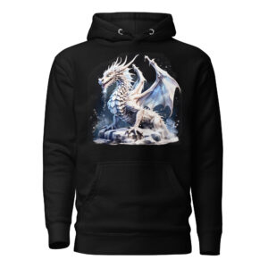 Sweat à Capuche Phoenix Design France – Dragon de la Perfection Blanche