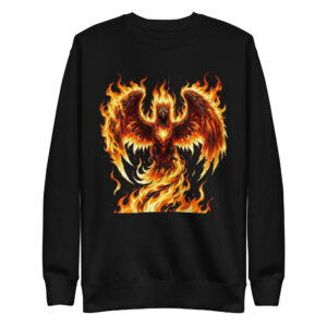 Sweat-shirt Phoenix Design France – Flamme Éternelle.