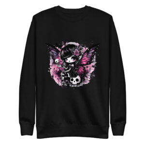 Sweat-shirt Phoenix Design France – Gothic Fée des Ombres.