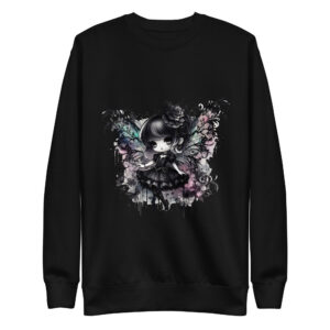 Sweat-shirt Phoenix Design France – Gothic Fée des Papillons.