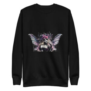 Sweat-shirt Phoenix Design France – Gothic Fée Couronnée.