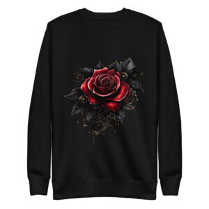 Sweat-shirt Phoenix Design France – Rose de la Nuit Velours