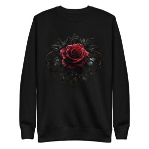 Sweat-shirt Phoenix Design France – Rose de l'Ombre Féerique