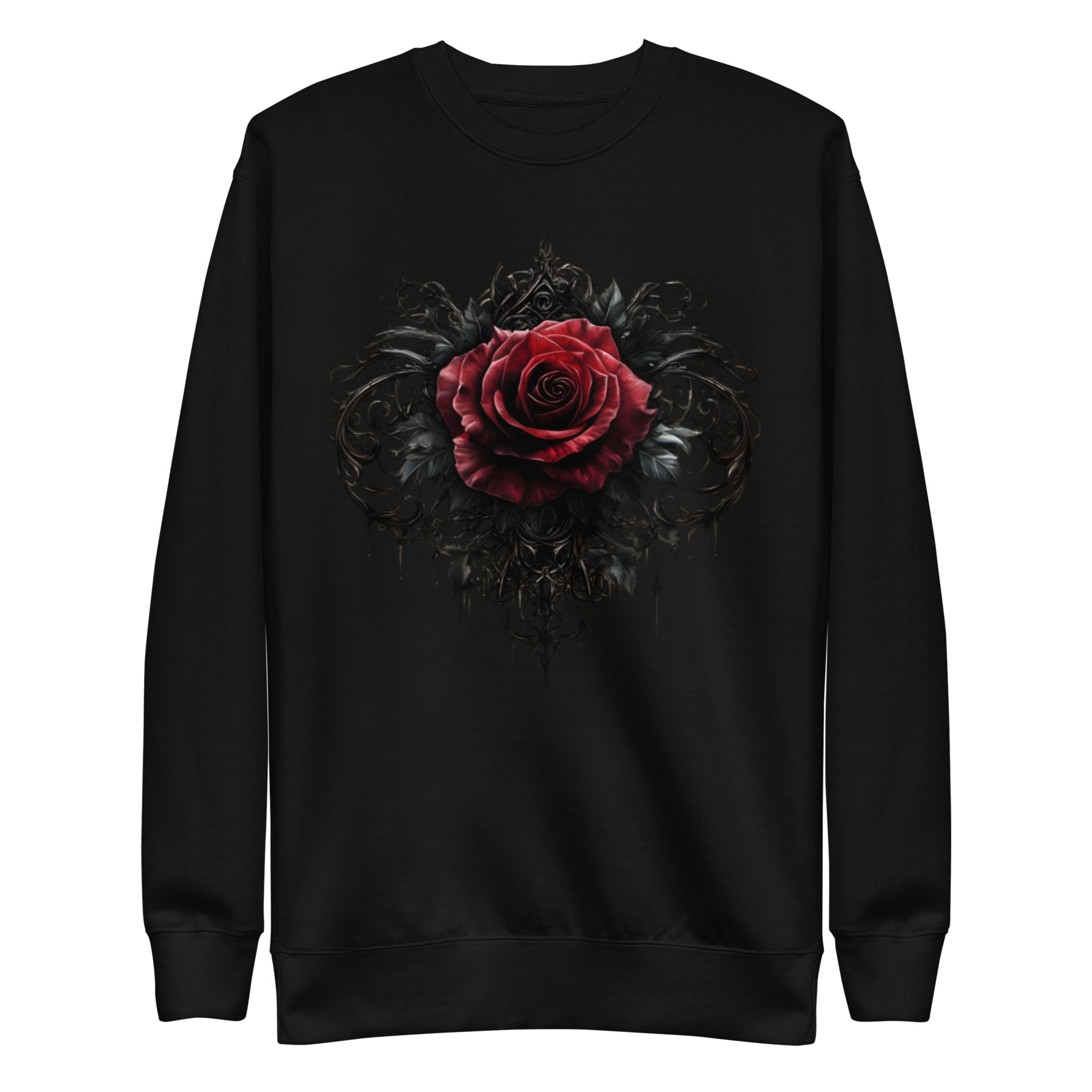 Sweat-shirt Phoenix Design France – Rose de l'Ombre Féerique