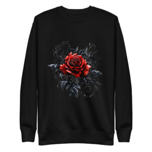 Sweat-shirt Phoenix Design France - Rose de la Tentation Maudite