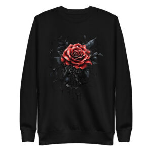 Sweat-shirt Phoenix Design France – Rose de la Mélancolie Infinie