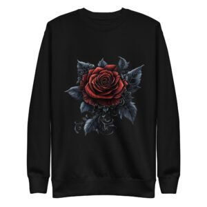 Sweat-shirt Phoenix Design France – Rose de la Langueur Infinie