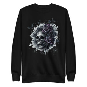 Sweat-shirt Phoenix Design France – Rose et Crâne du Pacte
