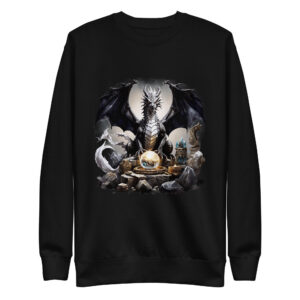 Sweat-shirt Phoenix Design France – Dragon des Pics Argentés