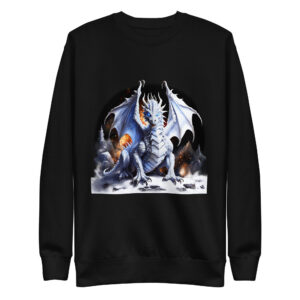 Sweat-shirt Phoenix Design France – Dragon du Silence Glacial