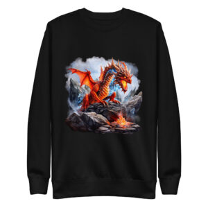 Sweat-shirt Phoenix Design France – Dragon de la Rage Incandescente