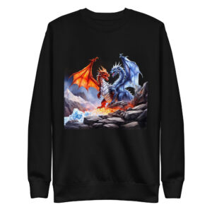 Sweat-shirt Phoenix Design France – Dragon du Conflit Intérieur
