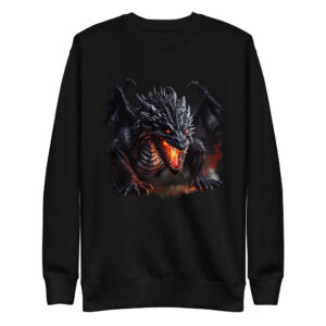 Sweat-shirt  Phoenix Design France – Dragon du Cœur Exsangue