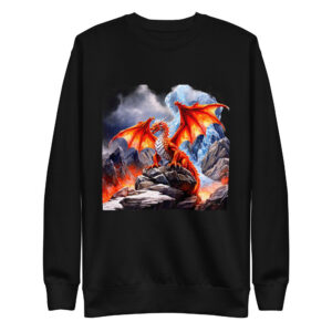 Sweat-shirt Phoenix Design France – Dragon de la Magie Noire